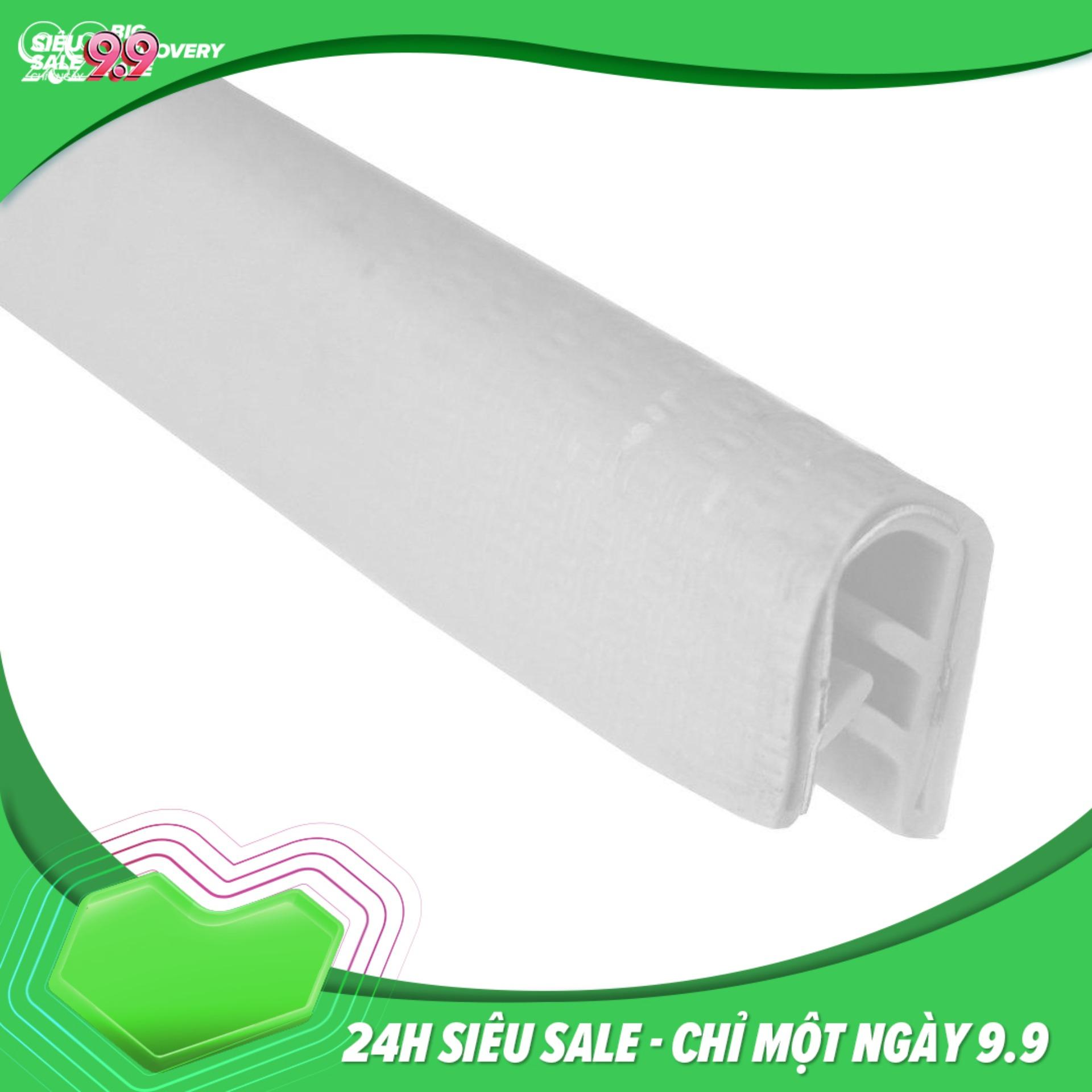 Ron cao su chữ U nẹp viền cánh cửa chống xước, chống ồn cho xe hơi, ô tô (màu trắng)