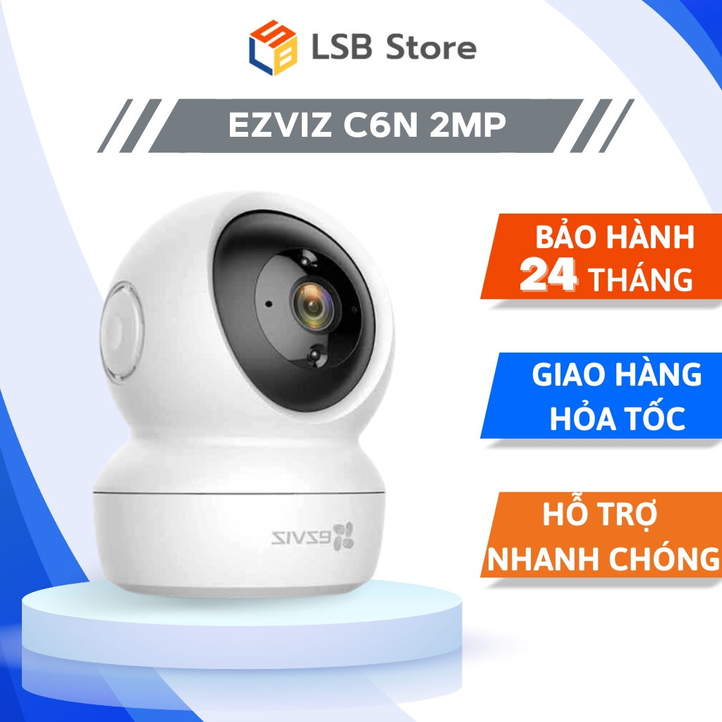 Camera wifi an ninh gia đình 360 độ thông minh ezviz c6n 2mp | hàng chính hãng | bảo hành 24 tháng | lsb store