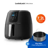 Ejf296Blk - LockLock Super Jumbo 7.2L Oil-Free Fryer - 7 Cooking Modes, 360 Convection Heat, Free Cake Tray - 2 Year Warranty
