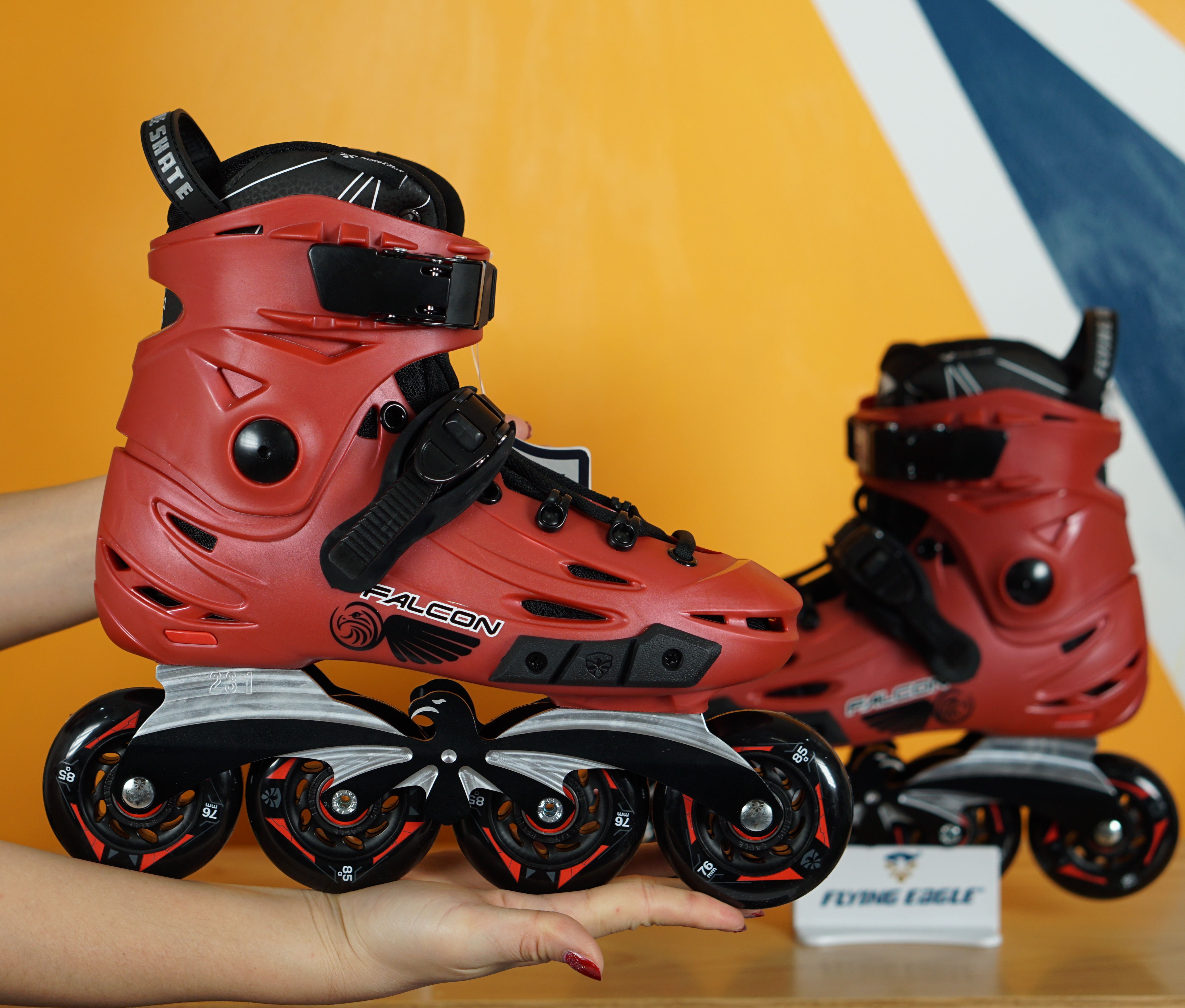 [ MỚI NHẤT ] Giày Patin Flying Eagle F6S (2 màu) Tặng túi đựng giày