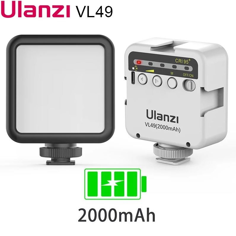 Đèn Led quay phim Ulanzi VL49 phiên bản mới – tích hợp pin Lithium 2000mAh