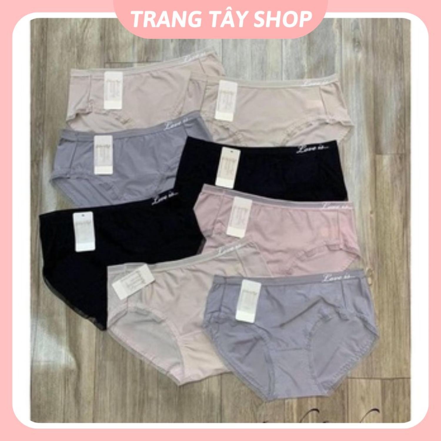 Set 5 quần lót nữ kháng khuẩn xuất Nhật siêu co dãn thoải mái