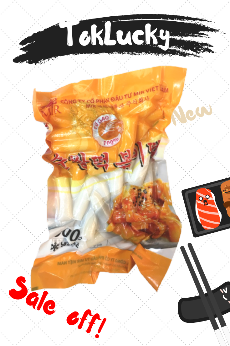 5 GÓI (2,5kg) - BÁNH GẠO HÀN QUỐC TOKBOKKI TRUYỀN THỐNG (500g) TOPOKKI