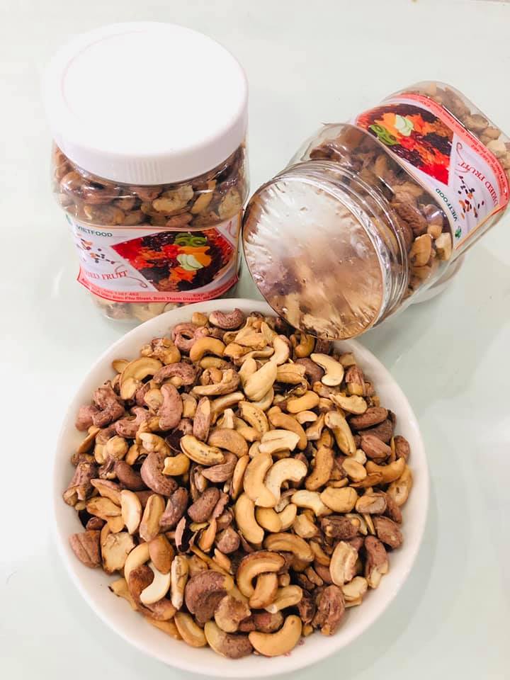 1Kg (2 hộp) Hạt điều rang muối VIETFOOD