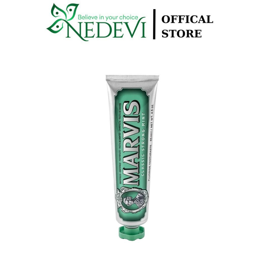Kem đánh răng marvis classic strong mint 85ml - nét đẹp việt cosmetic - nét đẹp việt cosmetic