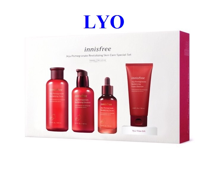 Bộ dưỡng Lựu Đỏ Innisfree Jeju Pomegranate Revitalizing Set