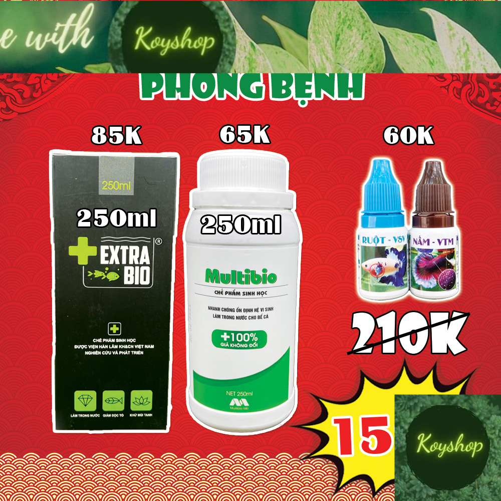 Men vi sinh EXTRA BIO cao cấp cho hồ cá cảnh thuỷ sinh