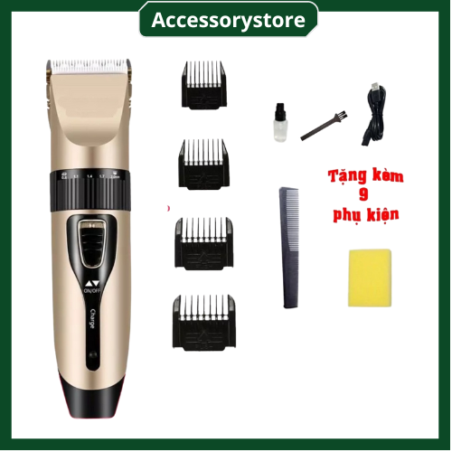 Tông đơ cắt tóc loại tốt Tặng kèm 9 phụ kiện cao cấp