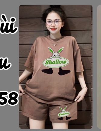 Đồ Bộ Đùi Thun Cotton Thời Trang Dưới 53KG