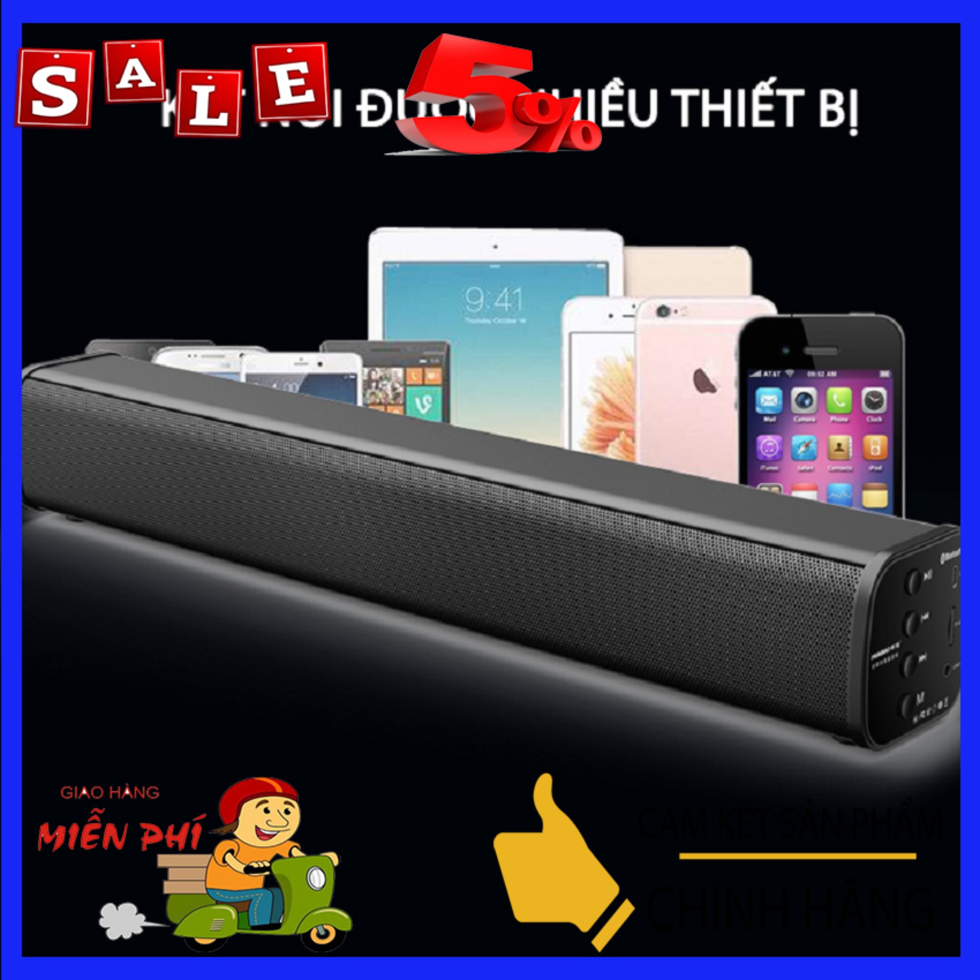 Loa bluetooth Huabao V80, âm thanh chân thực sống động