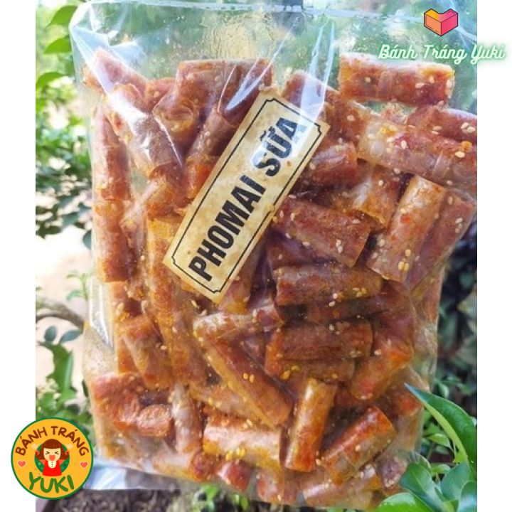 Bánh tráng cuộn vị phô mai - bịch 500gr / bánh tráng yuki - banh trang yuki