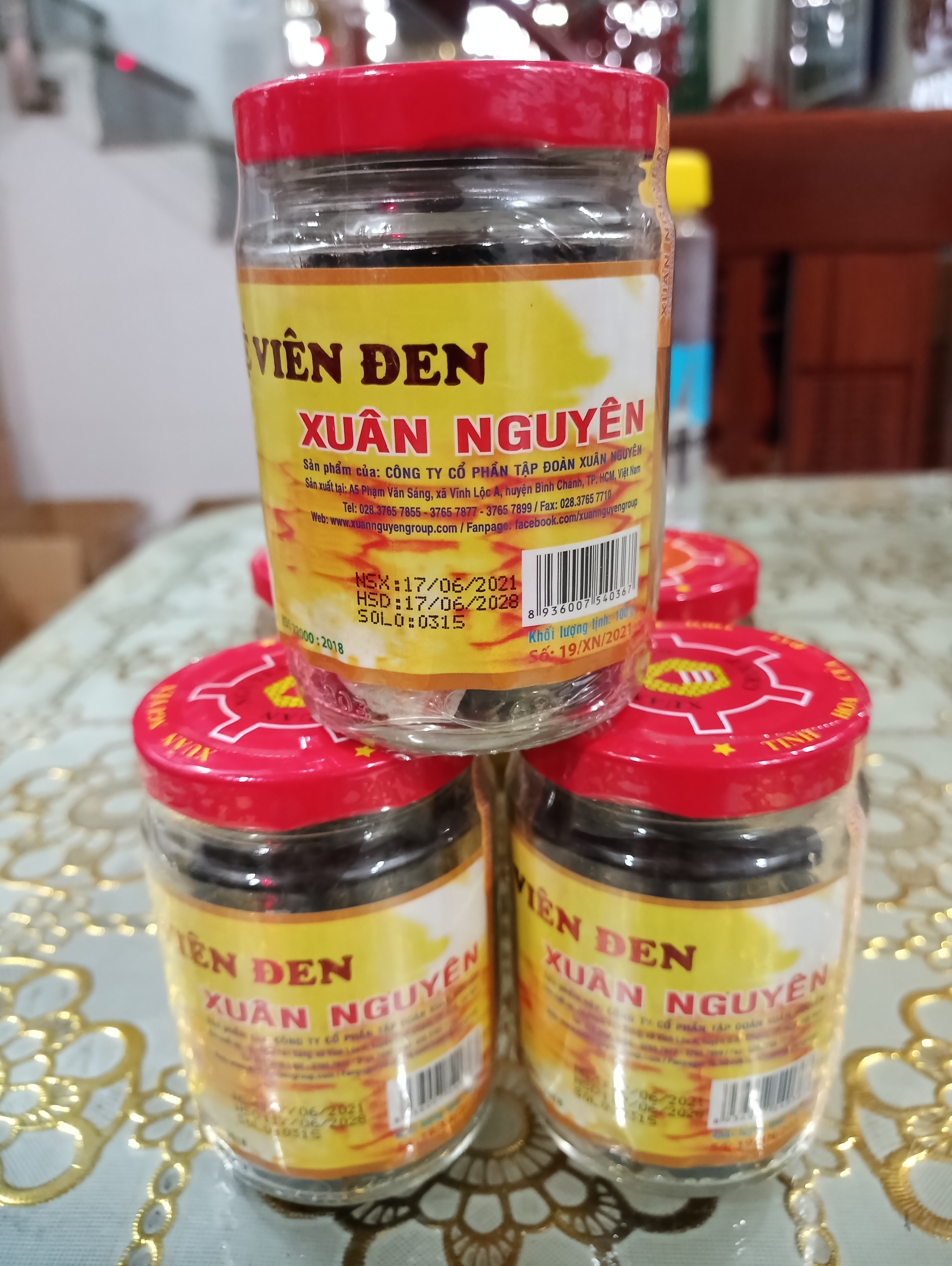 [HCM]Mật Ong Viên Nghệ Đen xuân nguyên lọ thủy tinh 100gr hỗ trợ đau bảo từ đầy bụng khó tiêu