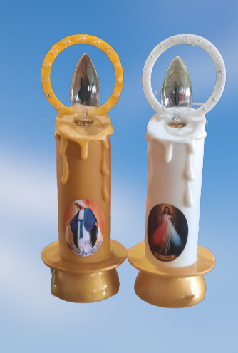 Đèn led hình nến trang trí bàn thờ chúa