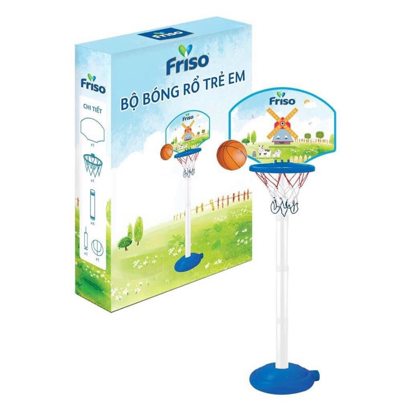 Bộ bóng rổ cho bé quà tặng từ friso sl có hạn