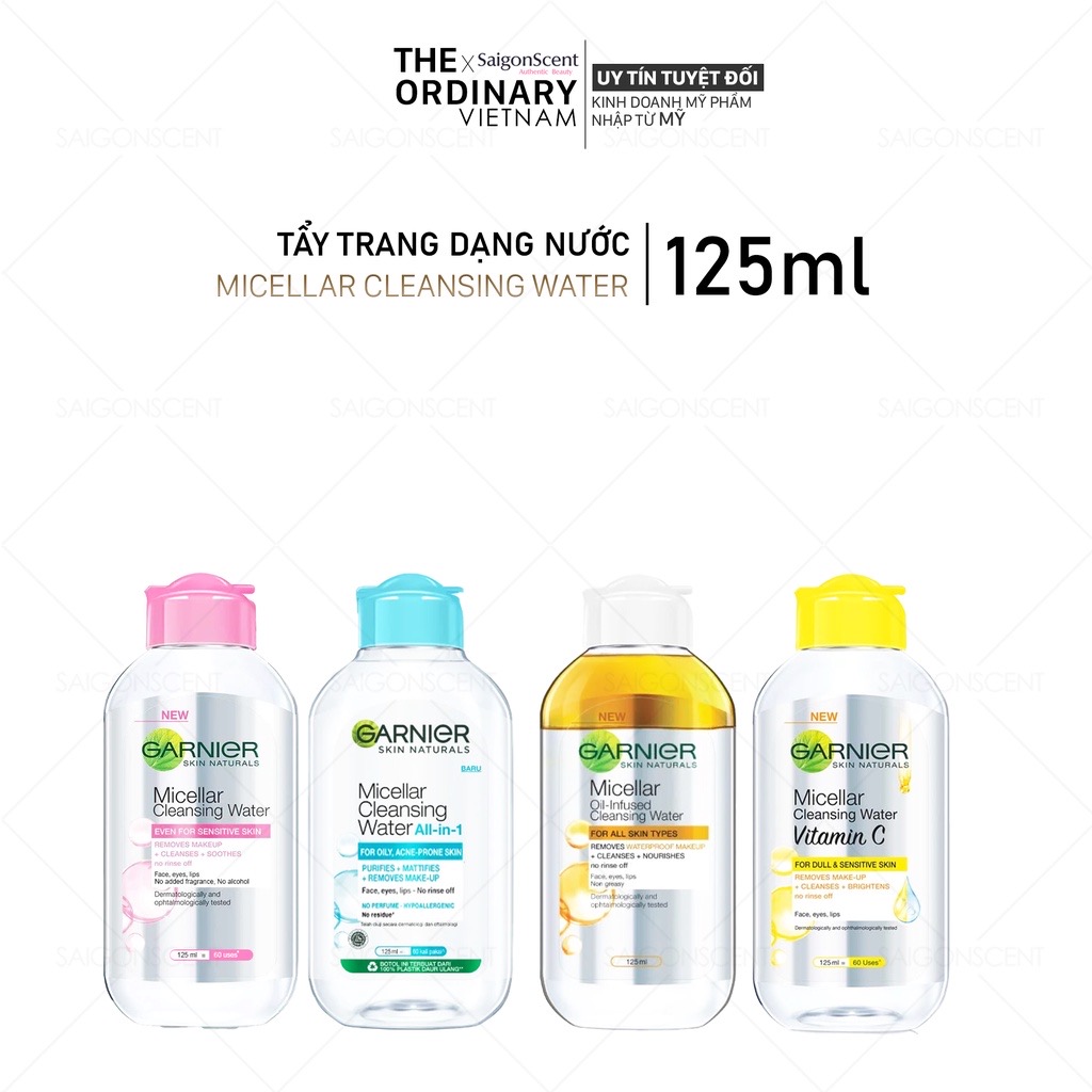 Tẩy trang sạch sâu Garnier Micellar Cleansing Water