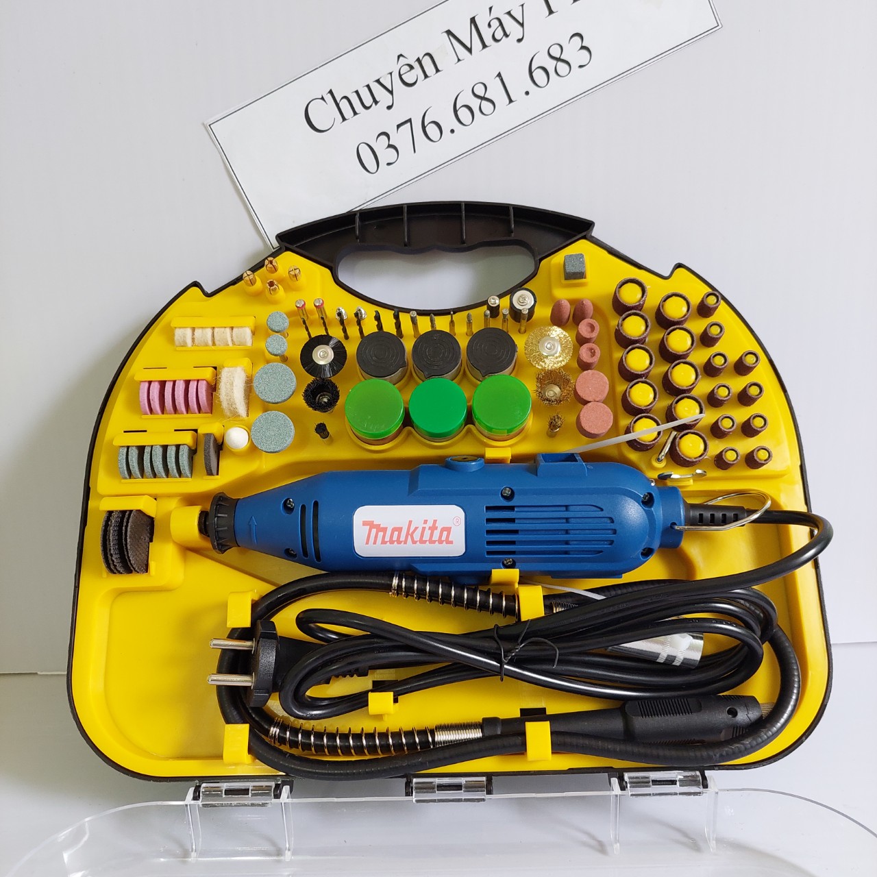 Bộ máy mài khắc mini ma.ki.ta 300w tặng bộ phụ kiện 100 món