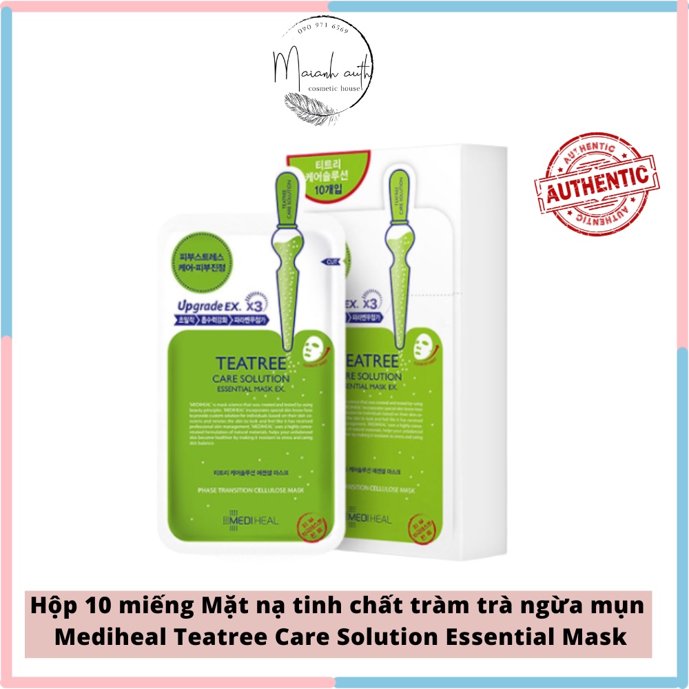 10 Mặt Nạ Trà Xanh Mediheal Teatree Care Solution Essential Mask