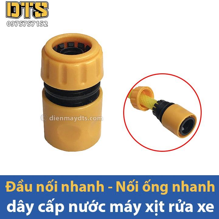 ✟ Đầu nối nhanh - Nối ống nhanh dây cấp nước máy rửa xe áp lực máy xịt rửa áp máy rửa xe