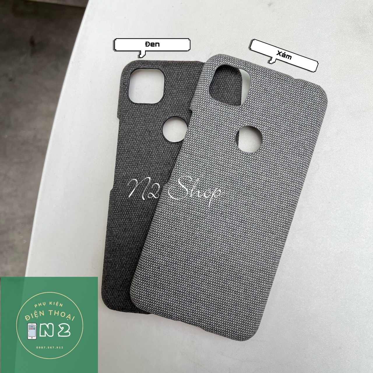 Ốp bọc vải fabric cho Google Pixel 4A / Pixel 3A XL cao cấp chống bám vân tay