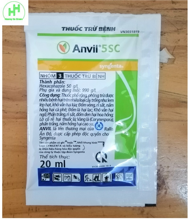 1 Gói x 20ml, Sản Phần Trừ Bệnh ANVIL 5SC, Phòng Trừ Được Nhiều Bệnh Hại, Trên Nhiều Loại Cây