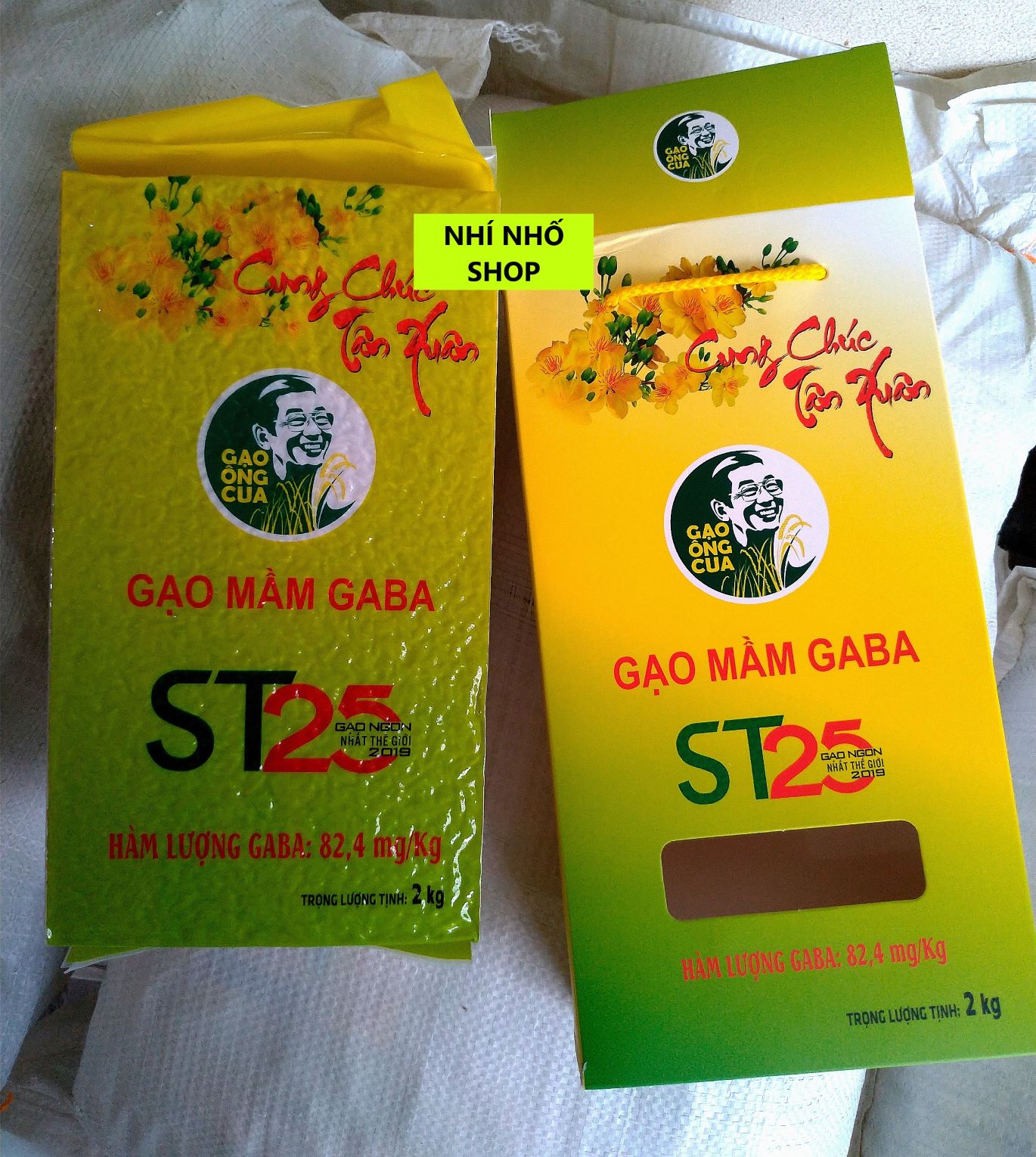 Gạo mầm ông cua st25 - hộp 2kg
