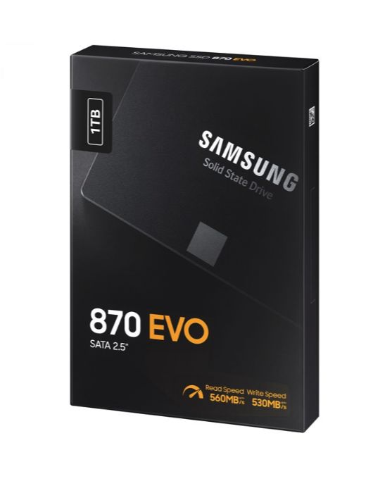 Ổ cứng ssd samsung 870 evo 1tb 2.5-inch sata iii mz-77e1t0bw - tbw 600 tb - tốc đô đọc 560mb/s - tốc độ ghi 530mb/s - hàng chính hãng