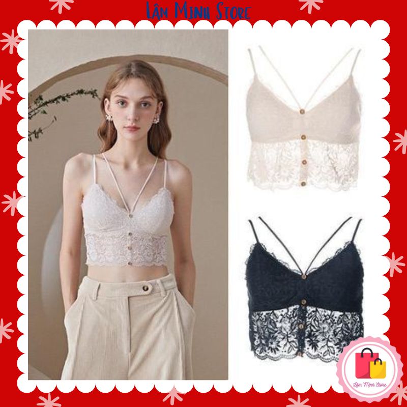 Áo Bra ren hoa khuy trước sexy siêu quyến rũ 331