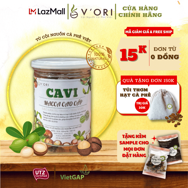 HẠT MACCA CAVI CAO CẤP 250GR (CHUẨN VIETGAP)