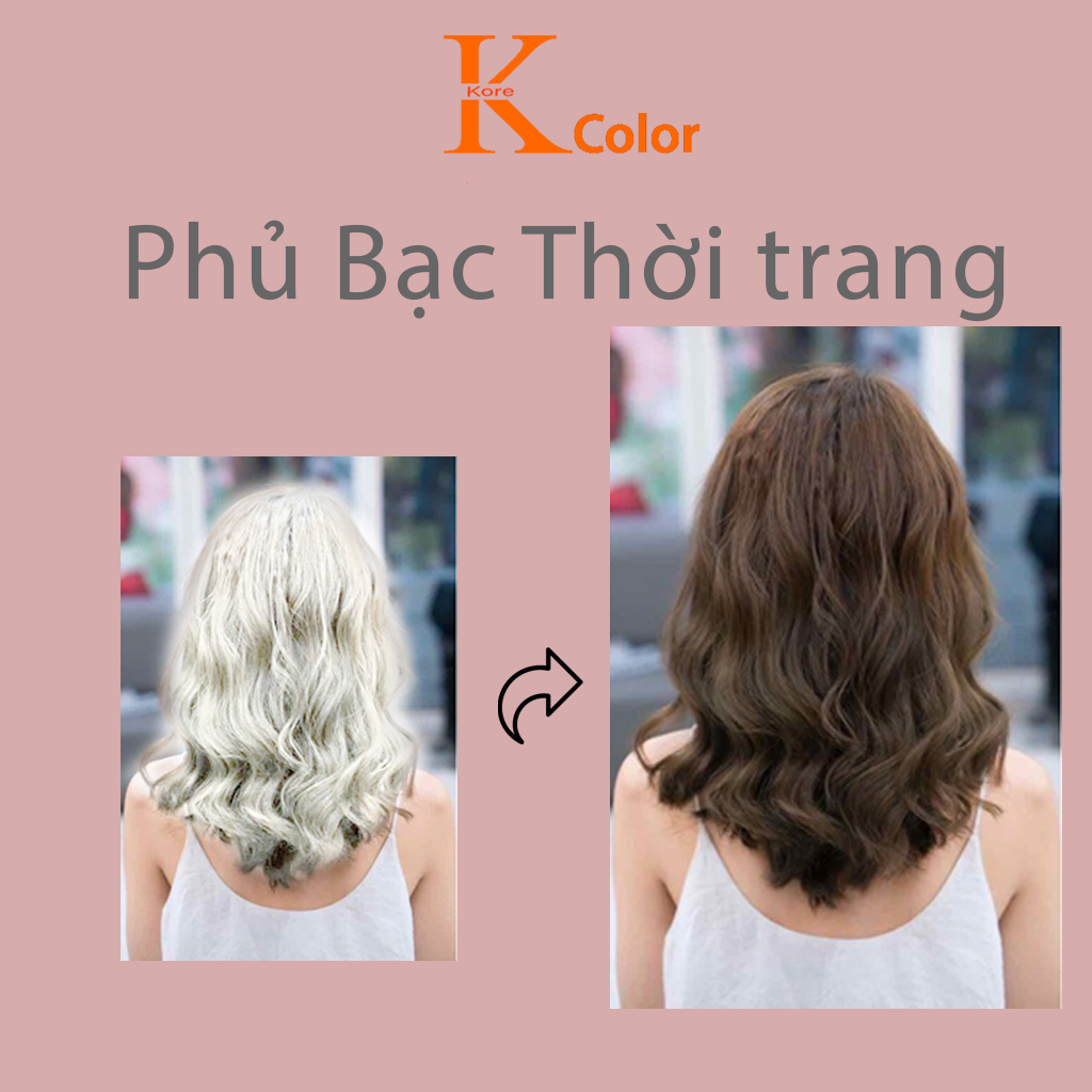 Thuốc nhuộm tóc Phủ Bạc màu thời trang cao cấp sử dụng tại nhà không cần tẩy an toàn hiểu quả