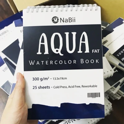 Giấy Vẽ Màu Nước NaBii Aqua Fat 300gsm (2)
