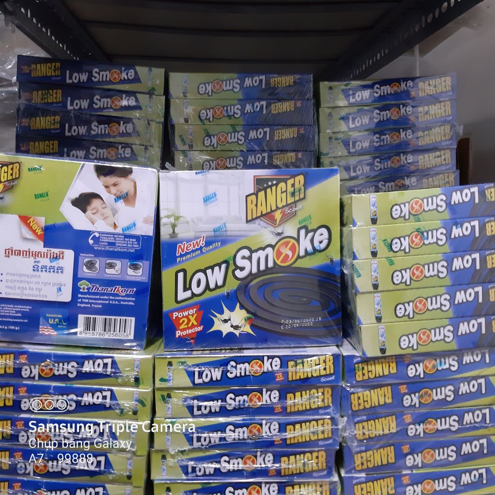 Combo 30 hộp nhang muỗi khoanh ít khói Thái Lan Ranger Low Smoke
