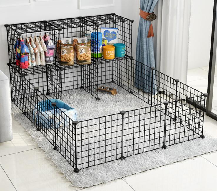 Tấm nhựa, tấm lưới sắt lắp ghép chuồng chó, chuồng mèo, chuồng thỏ, chuồng chim- tặng kèm chốt gắn