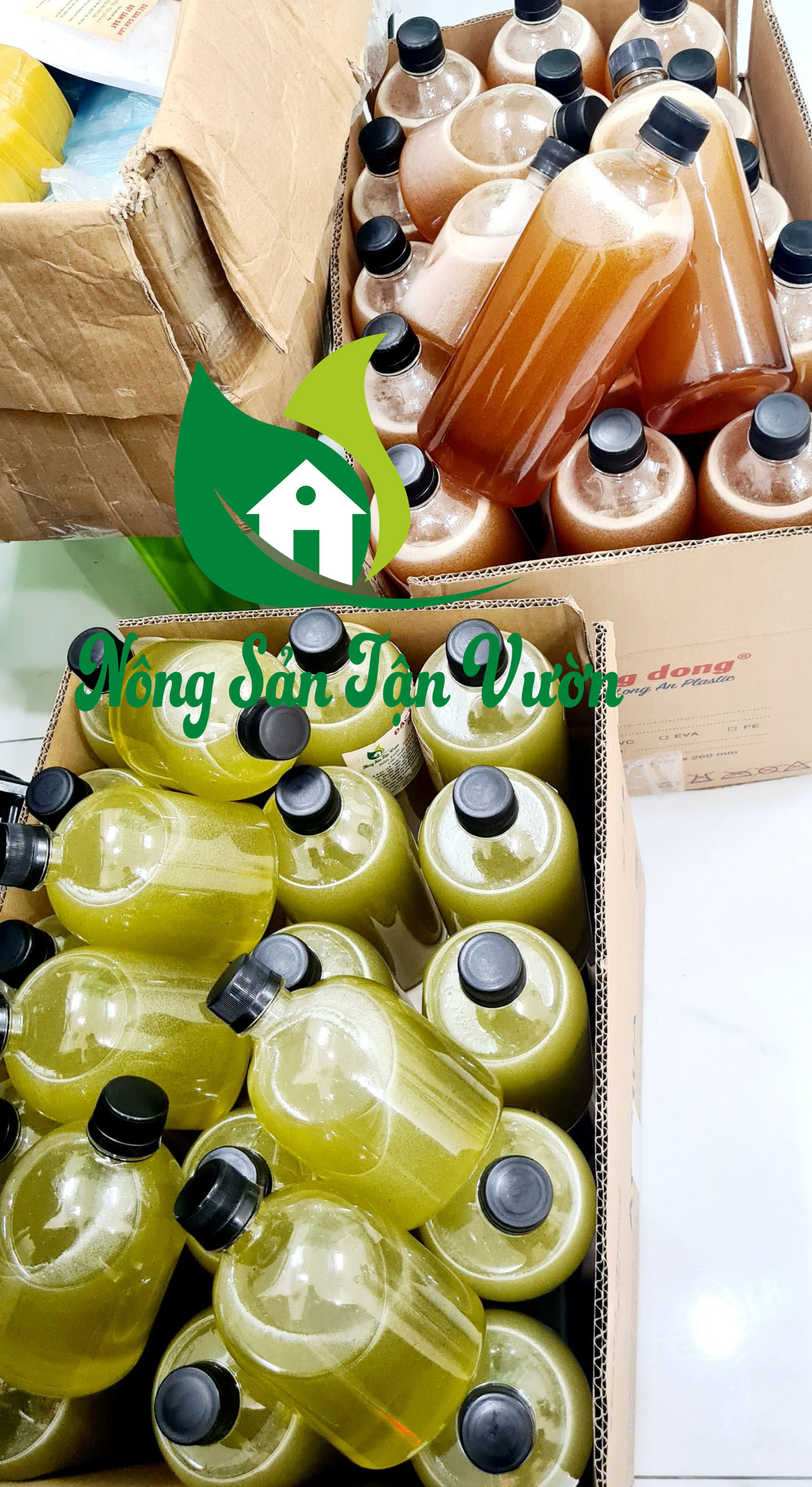 Combo mật ong hoa bạc hà - 10lit - chai dung tích 500ml