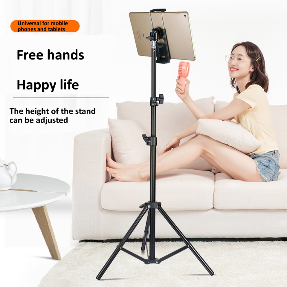 Gậy chụp ảnh điện thoại, ipad 3 chân hợp kim thép cao 2m1 chống rung - Tripod máy ảnh, giá đỡ gopro quay phim chuyên nghiệp, quay tiktok, chân đèn live stream