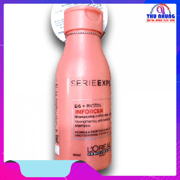 [HCM][LOREAL CHÍNH HÃNG] Dầu gội Loreal Biotin Inforcer phục hồi ngăn gãy rụng tóc 100ml