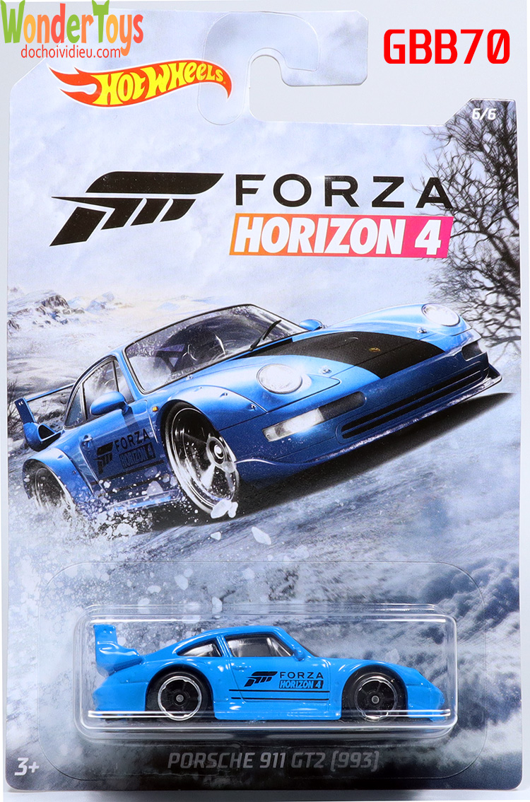 Xe mô hình hot wheels porsche 911 gt2 - forza horizon 4 - 2019 - gbb70
