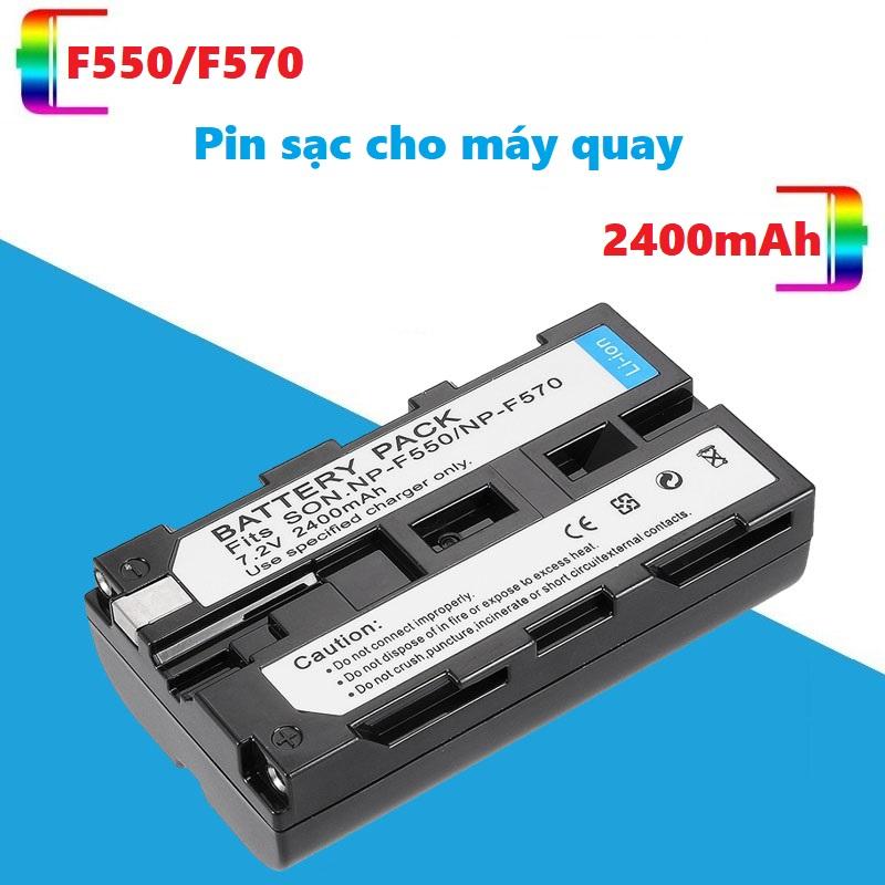 Pin sạc cho máy quay phim sony np-f550/ f570 2400mah ccd-tr ccd-trv ccd-sc