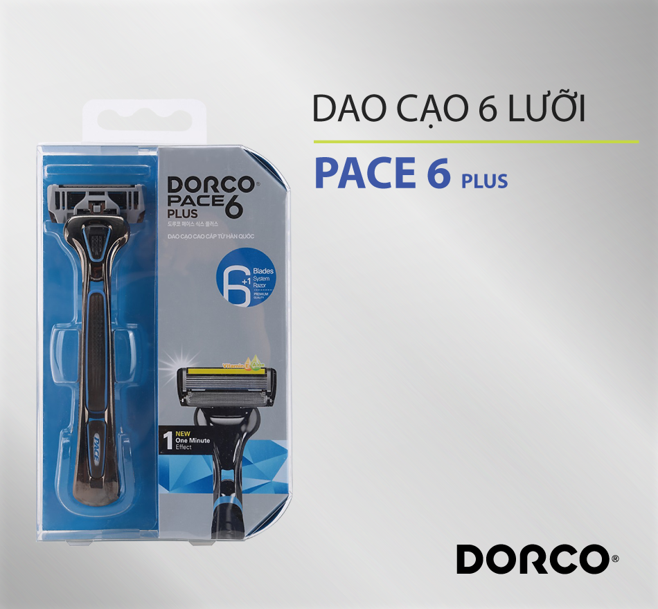 Dao cạo râu 6 lưỡi dorco pace 6 plus
