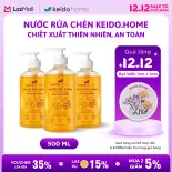 MUA 3 TẶNG 3 Nước Rửa Chén Thiên Nhiên 500ml – Hương Cam Gừng, Sạch Dầu Mỡ, Thơm Dịu, An Toàn