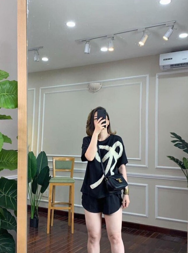 Set đùi thời trang phối nơ siêu dễ thương