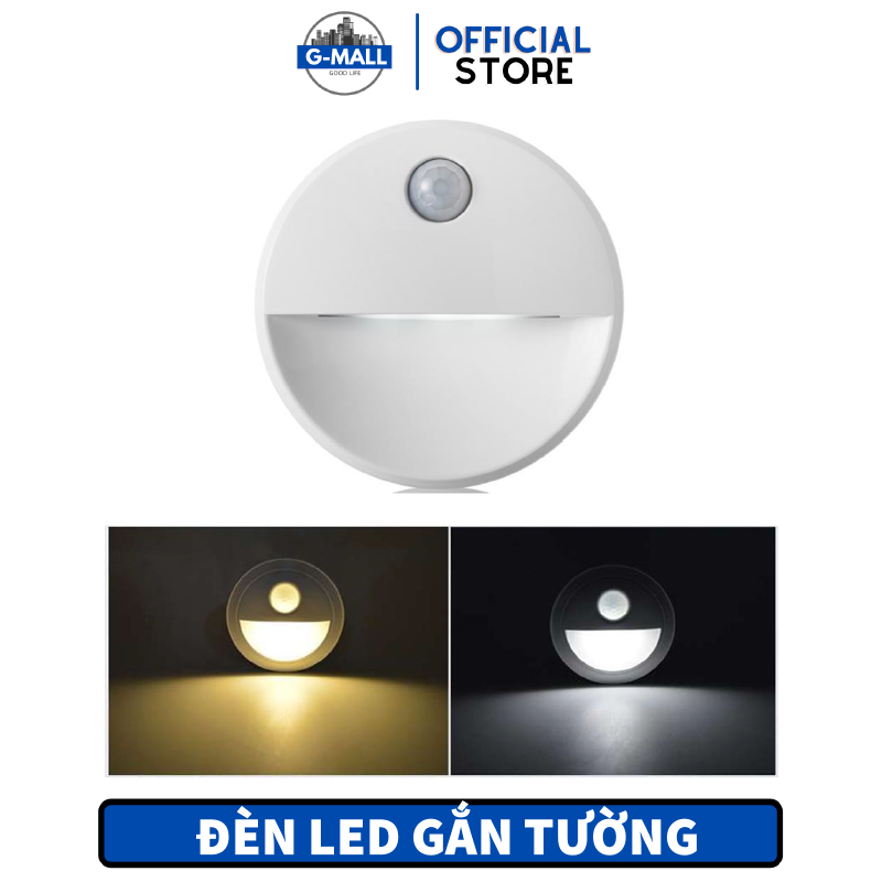 Đèn Led Cảm Ứng Dán Tường Thông Minh - Cảm Biến Chuyển Động Di Chuyển Tự Động Sáng, Đèn LED tròn cảm ứng chuyển động sạc pin cao cấp gắn tủ quần áo/hành lang/cầu thang/phòng ngủ