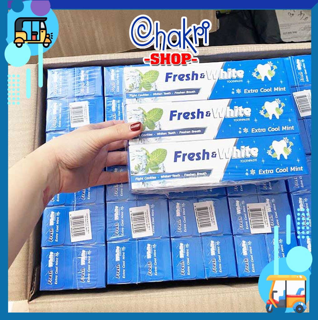  Kem đánh răng Fresh & White - Fresh Cool Mint Thái Lan 160g 