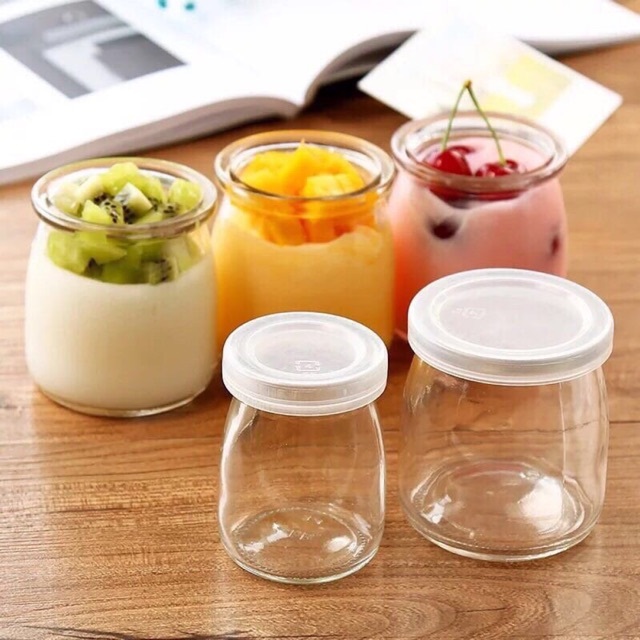 Hũ sữa chua - bộ 12 hũ làm sữa chua 100ml, 200ml