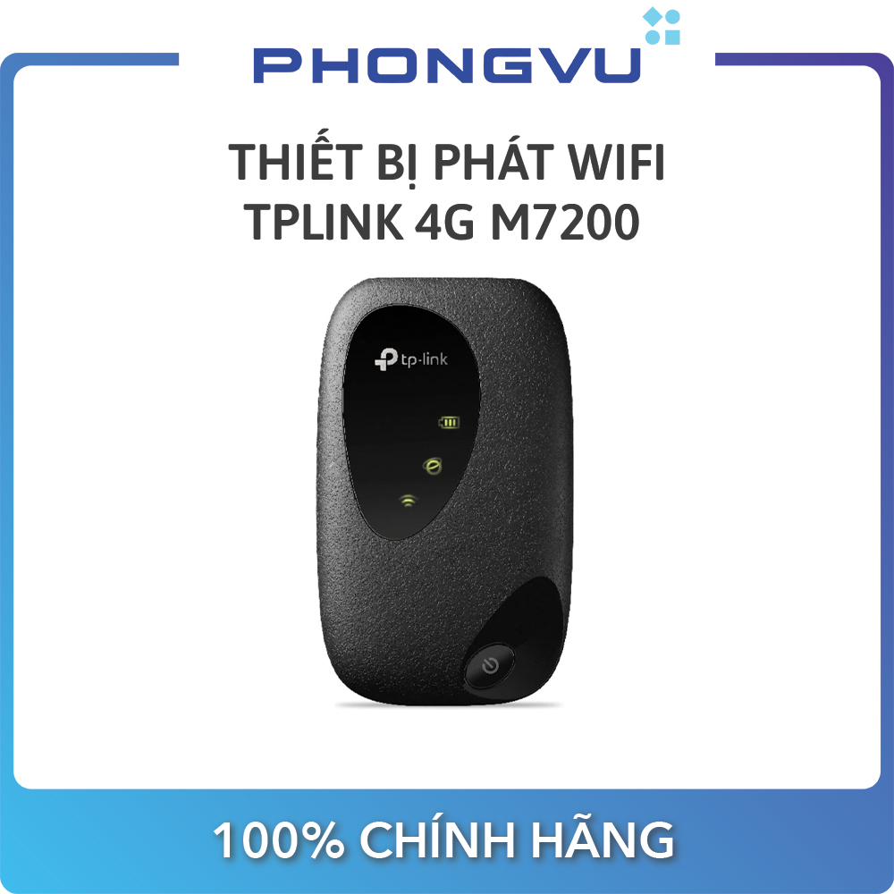 Thiết bị phát Wifi TPLink 4G M7200 - Bảo hành 24 tháng