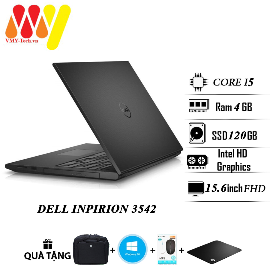 Laptop Dell Inspiron 3542 cấu hình cao zin 99%, Core i7, Ram 8gb, ổ cứng 1TB, màn hình 15.6inch HD, máy tính xách tay văn phòng cao cấp