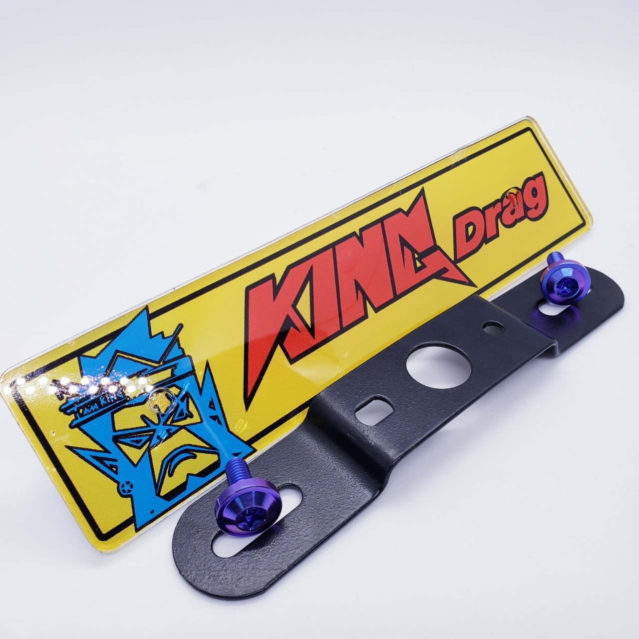 Bảng tên king drag gắn xe máy Tặng kèm pass và ốc phù hợp cho tất cả mẫu xe trên thị trường, ONE RACING