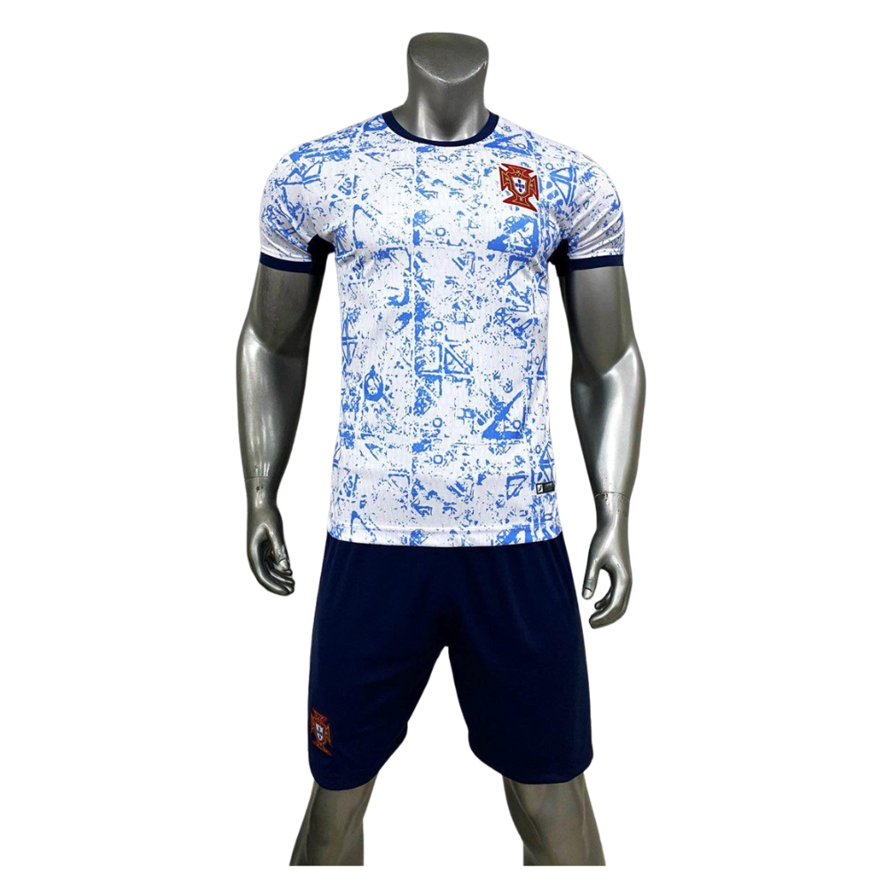 Quần áo bóng đá Bồ Đào Nha Euro 2024 màu xanh CÓ IN ẤN theo yêu cầu