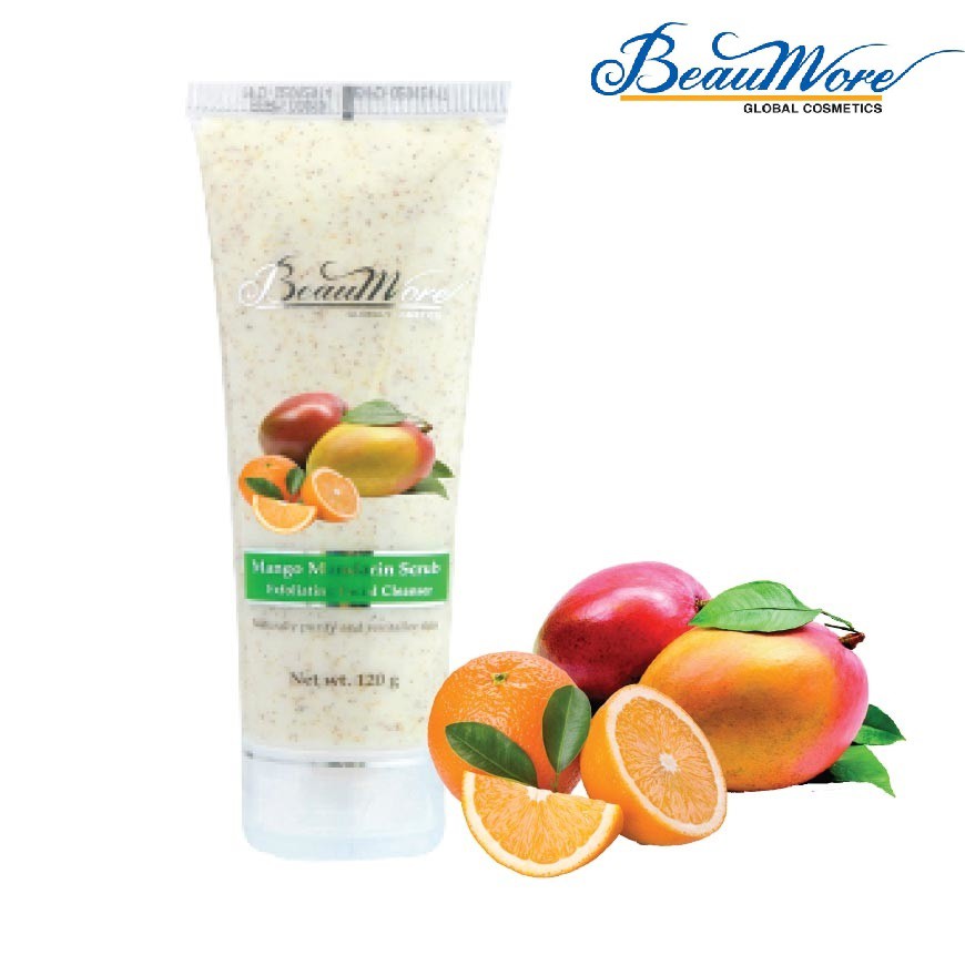 Sữa Rửa Mặt Hạt Mơ BeauMore Episode Scrub Foam Cleansing White 120g