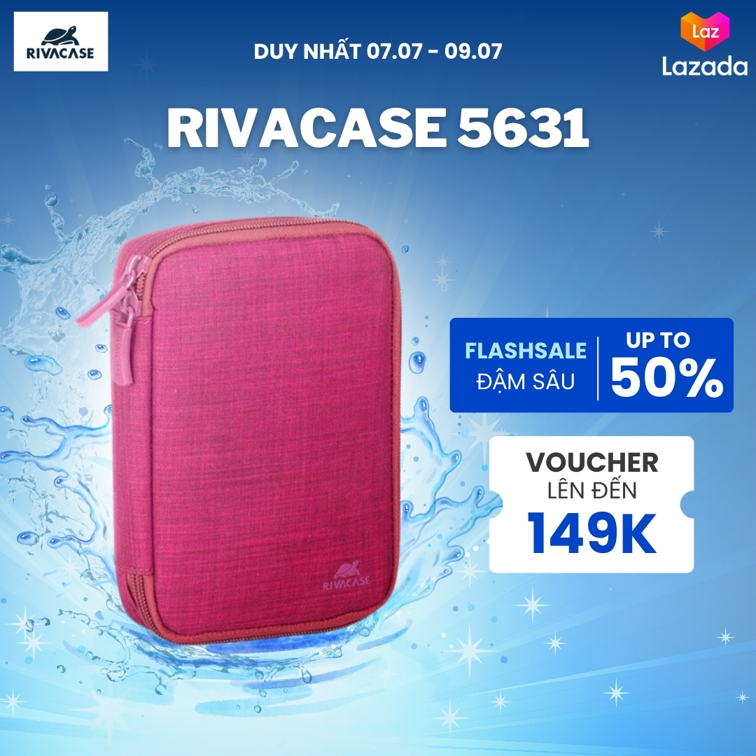 Túi phụ kiện rivacase 5631 chất liệu polyester - hàng chính hãng