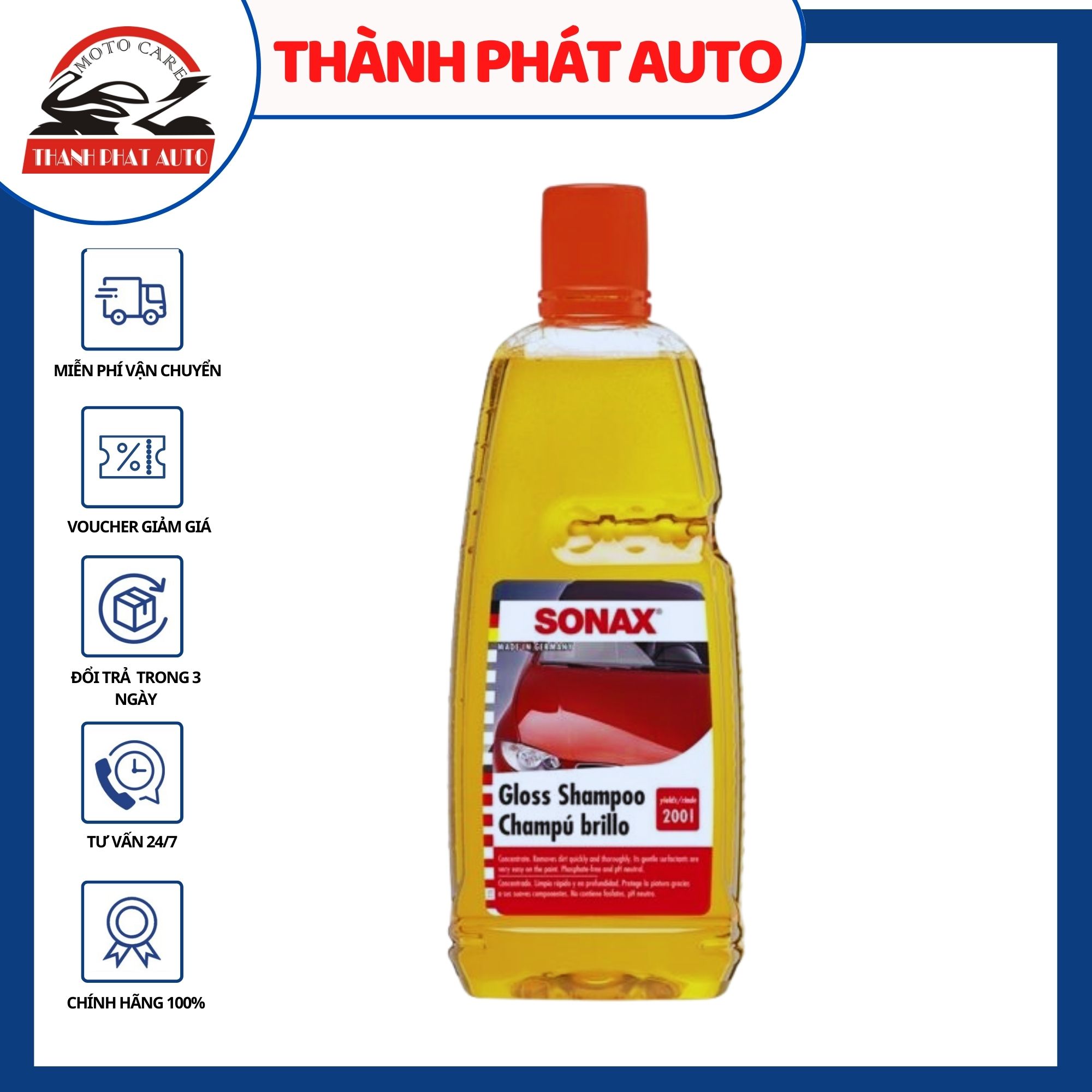 Nước Rửa Xe Sonax Gloss Shampoo 1lit